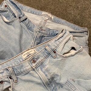 2 pairs of Abercrombie & Fitch Sky Blue Denim Pants